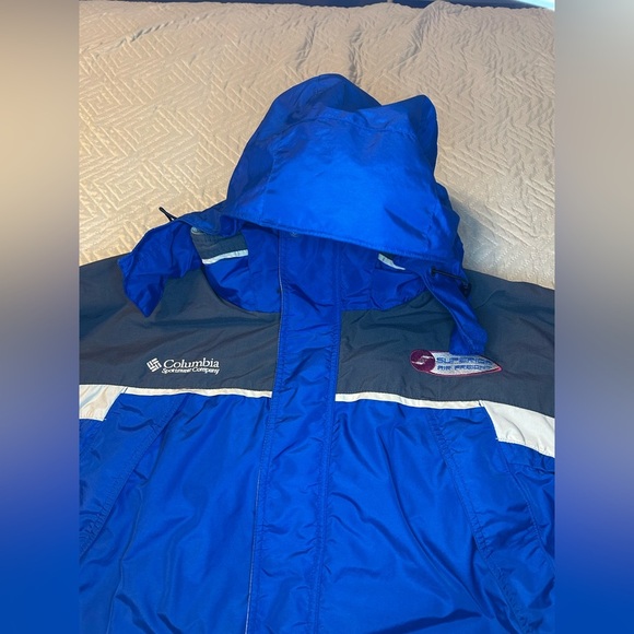 Columbia Men's Interchange Ski Jacket XL Blue and Gray Winter shell-Outdoor Coat - Picture 11 of 16